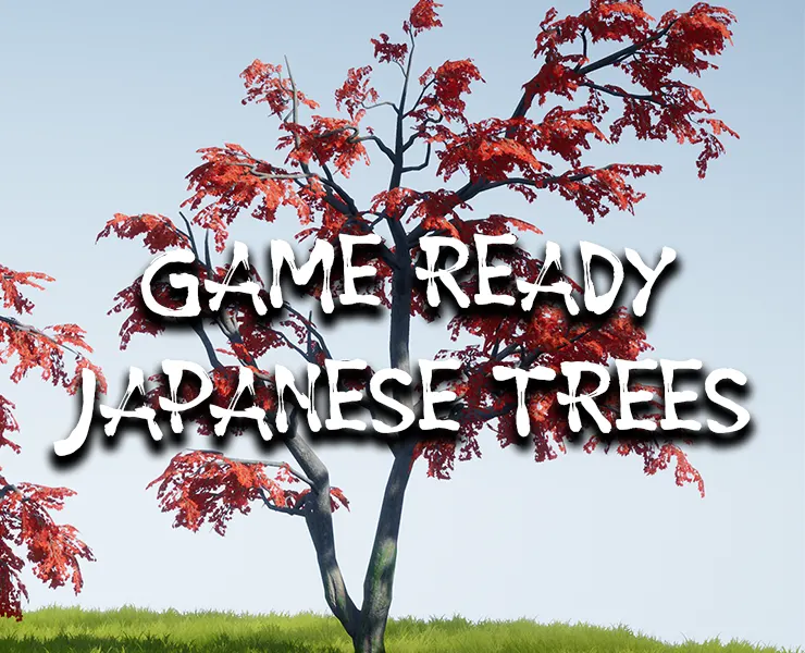 Game-ready Japanese Trees [UE4]