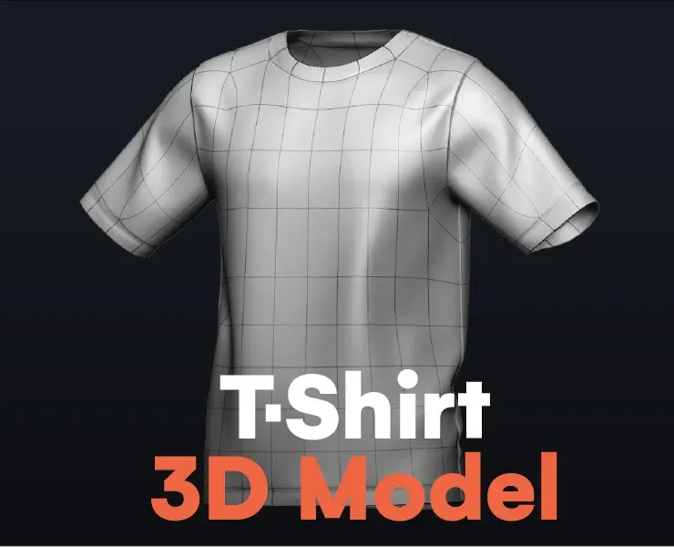 T - Shirt 3D Model - Production Ready