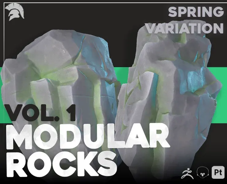 Modular Rocks - Vol. 1 - Stylized - Spring Variation