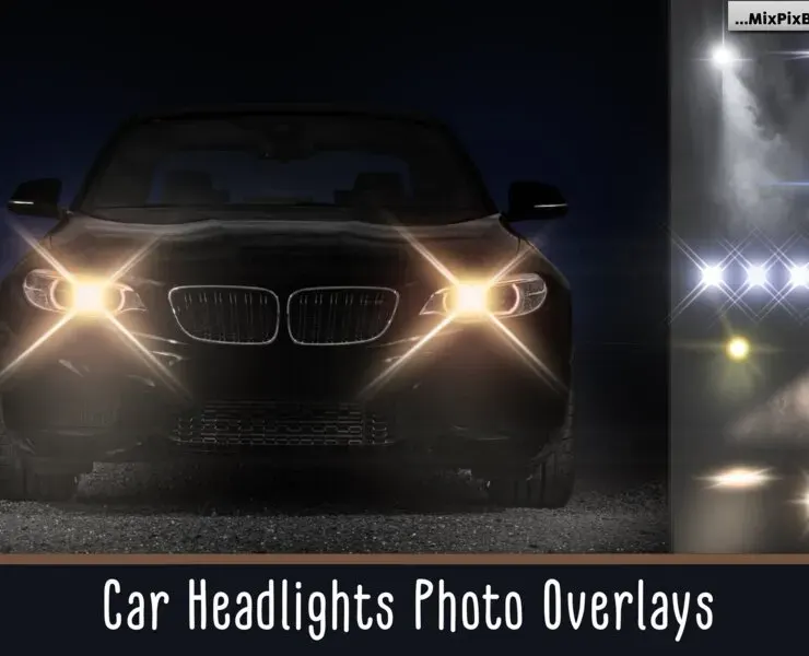 Car Headlights Photo Overlays