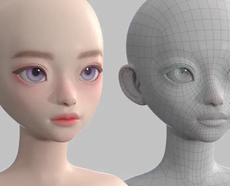 Female Head baseModel