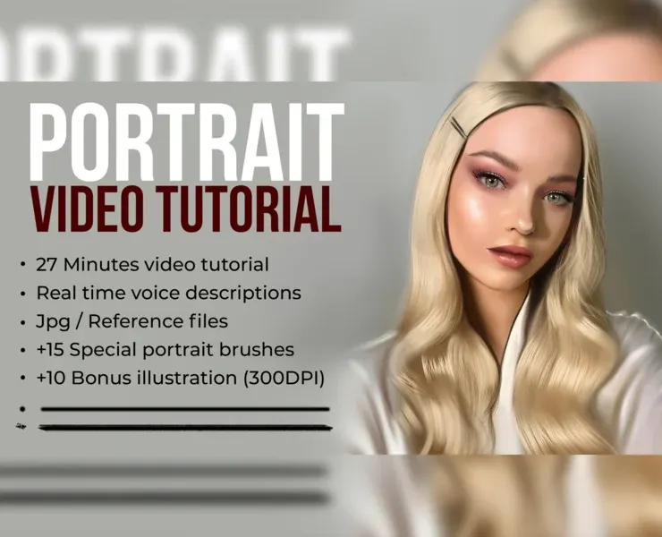 Portrait Painting in Photoshop Video Tutorial