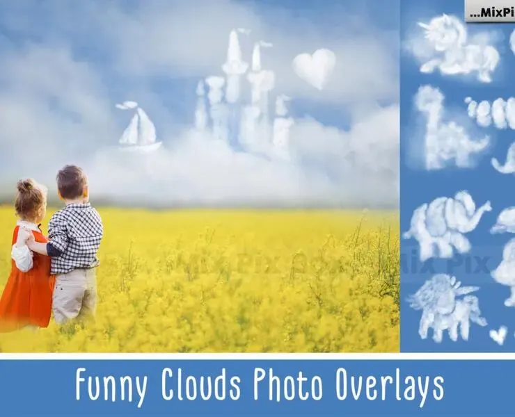 Funny Clouds Photo Overlays