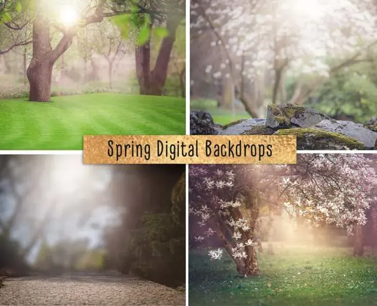 Spring Digital Backdrop