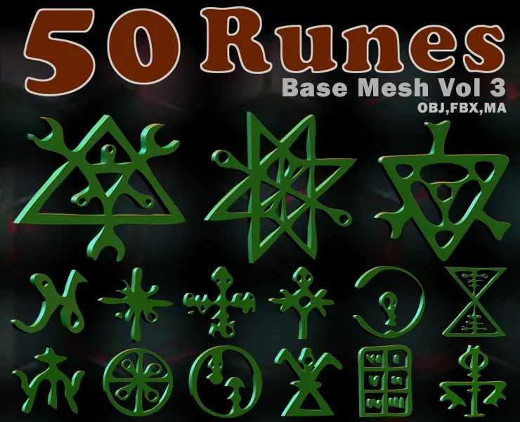 50 Runes Base Mesh Vol 3