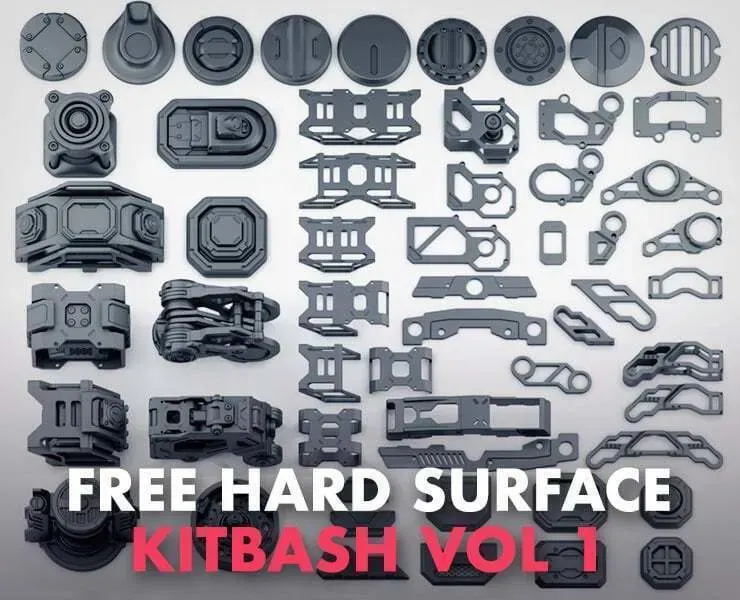 Hard Surface Kitbash Vol 1