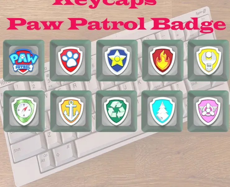 Keycaps Paw Patrol Badge