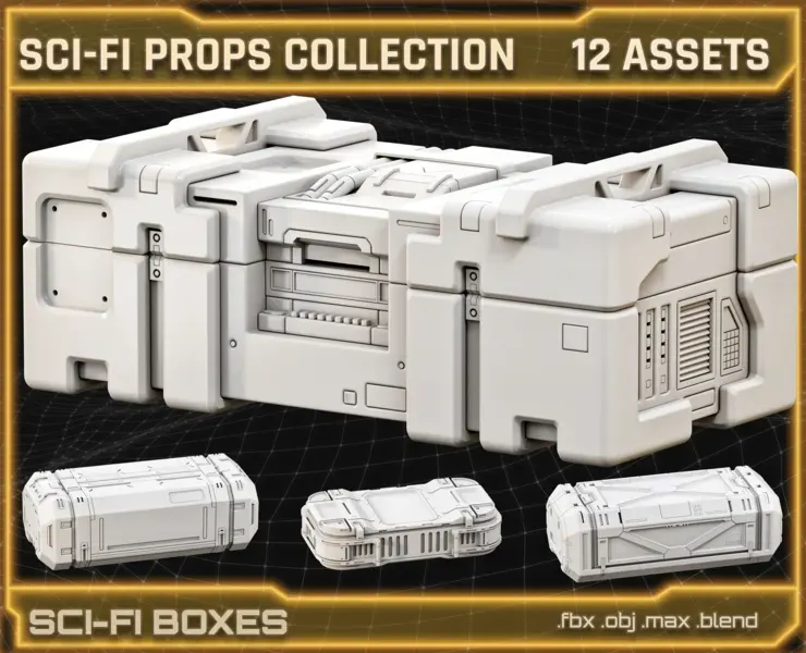 SCI-FI Props Collection BOXES