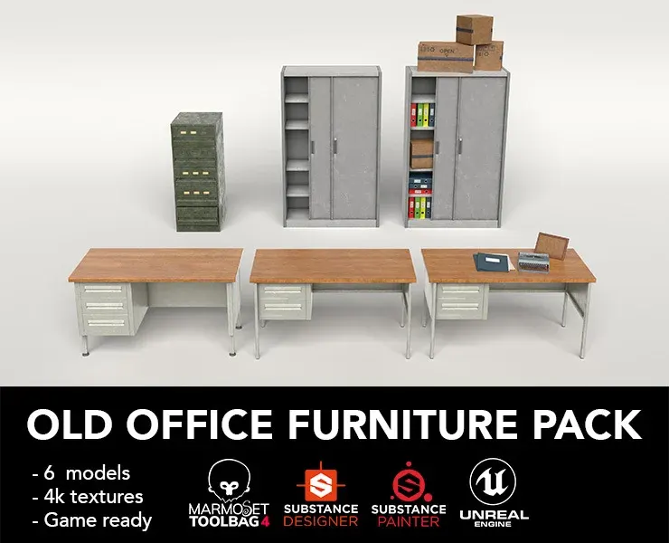 Old Office Furniture Pack