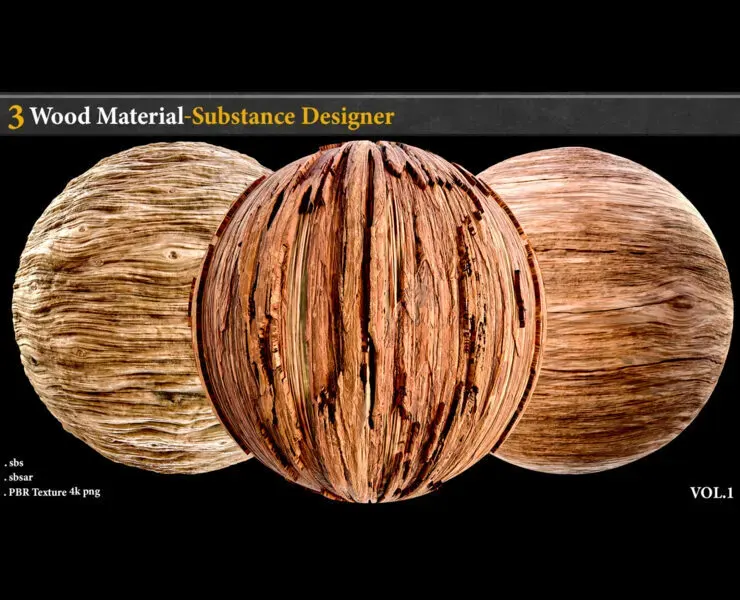 3 Wood Material_Substance Designer_vol.1