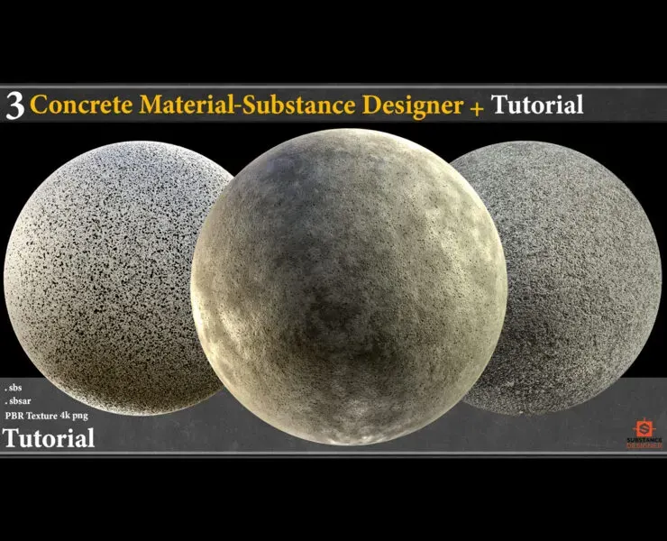 3 Concrete Material - Substance Designer+ Toturial