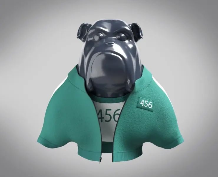 Bulldog-Squid Game Players Uniform 456 | Marvelous / Clo3d / obj / fbx