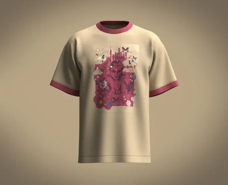 T Shirt - Gypsy Rose | Marvelous / Clo3d / obj / fbx