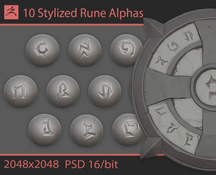 Stylized Rune Alphas