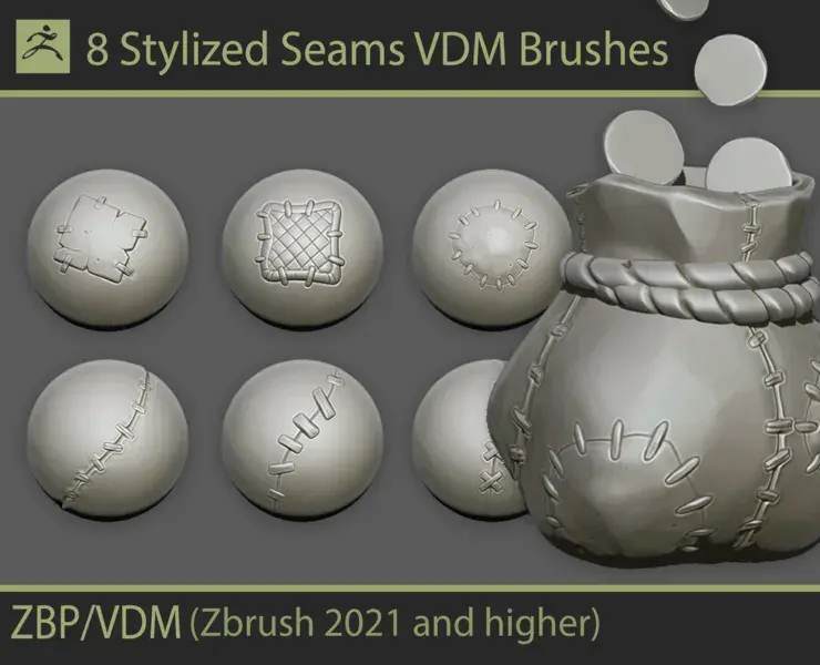 Stylized Seams VDM Brush