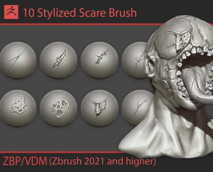 Stylized Scars Brushes