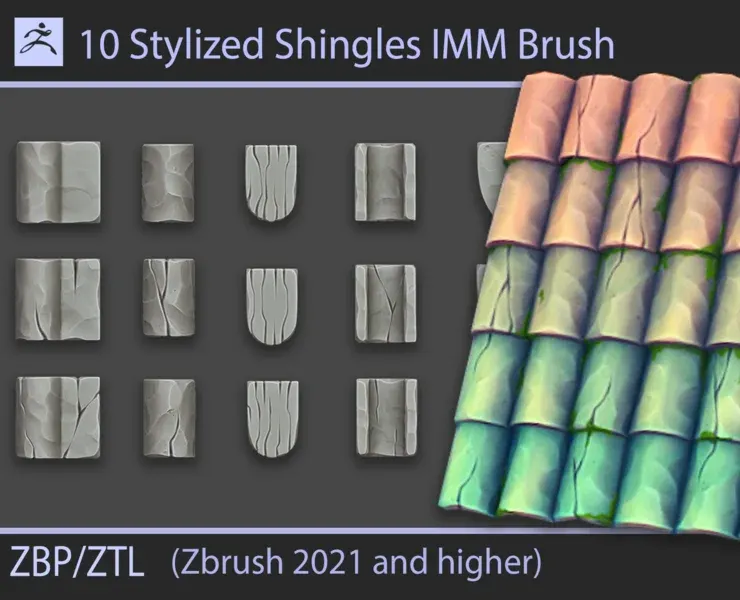 Stylized Shingles IMM Brush