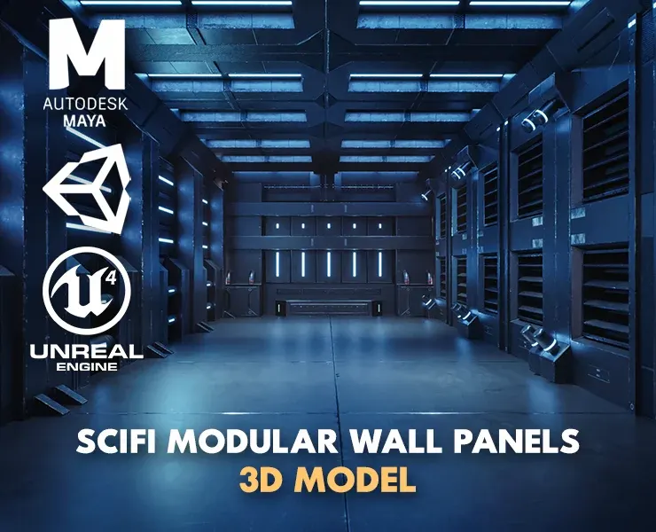 Sci-Fi Modular Wall Panels Pack