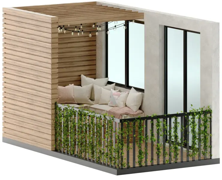 Scandinavian Balcony Set 01