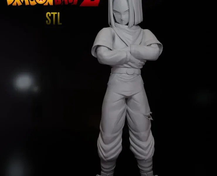 DRAGON BALL Z - ANDROID 17  (3DPrint Ready)