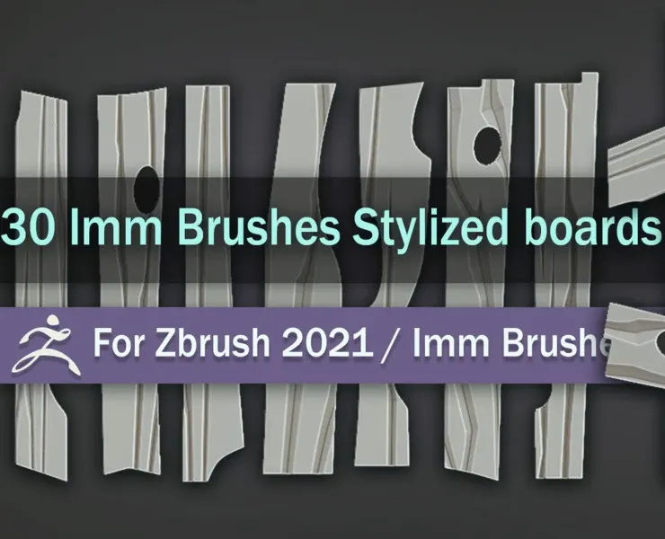 30 Imm Brushes Stylized boards