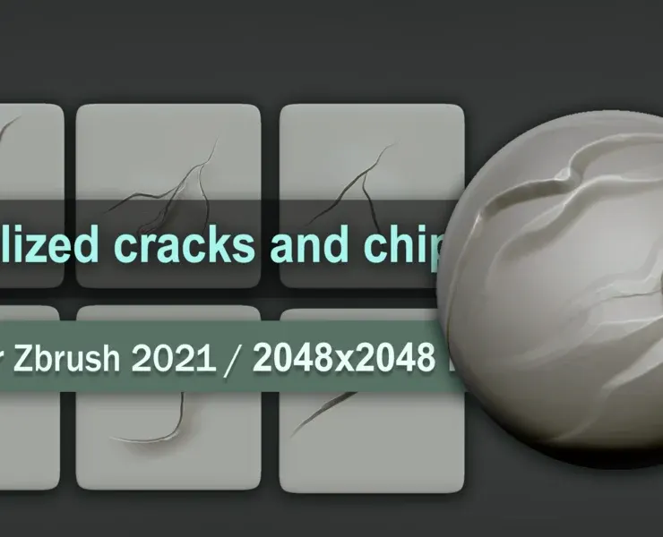 Stylized cracks and chips