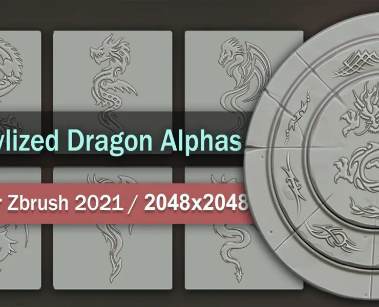 Stylized Dragon Alphas