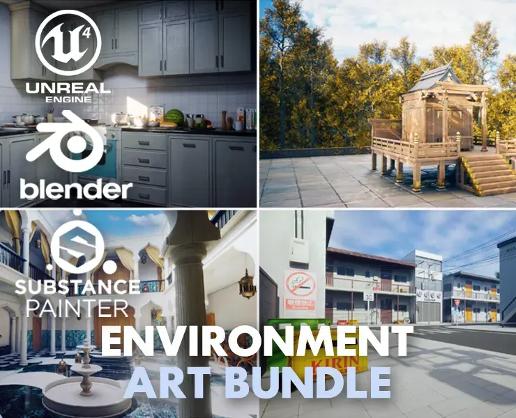 The Ultimate Environment Art Bundle - 4 Courses in 1