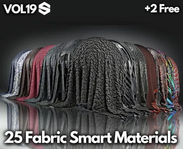 25 Fabric smart materials #Vol.19 + Free samples