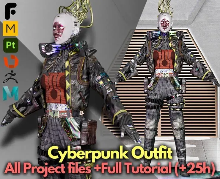 Tutorial: +25 Hours of making cyberpunk no.1 + Project files