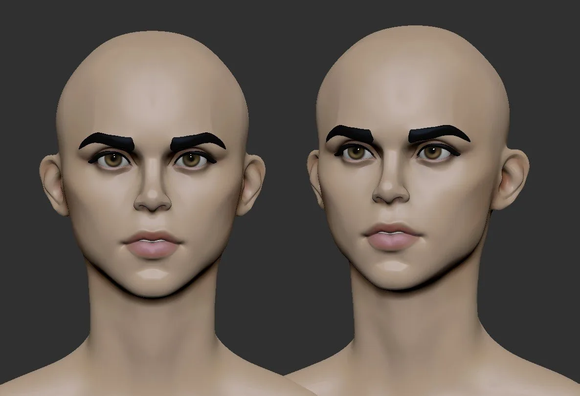 Stylized Head Female 2