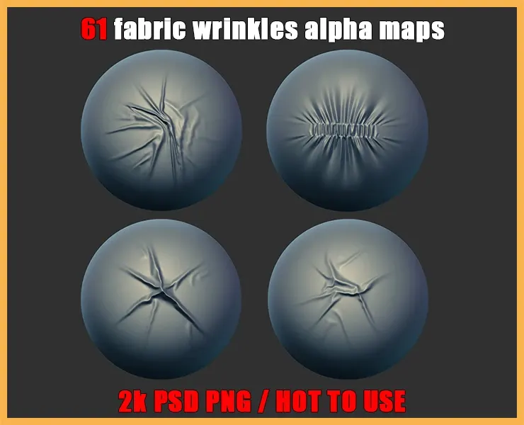 61 fabric wrinkles alpha maps