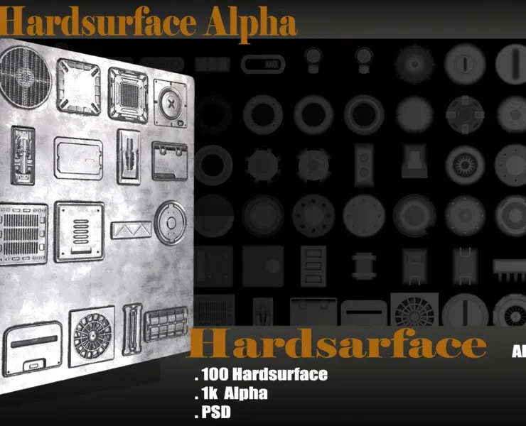 100 Hardsurface Alpha