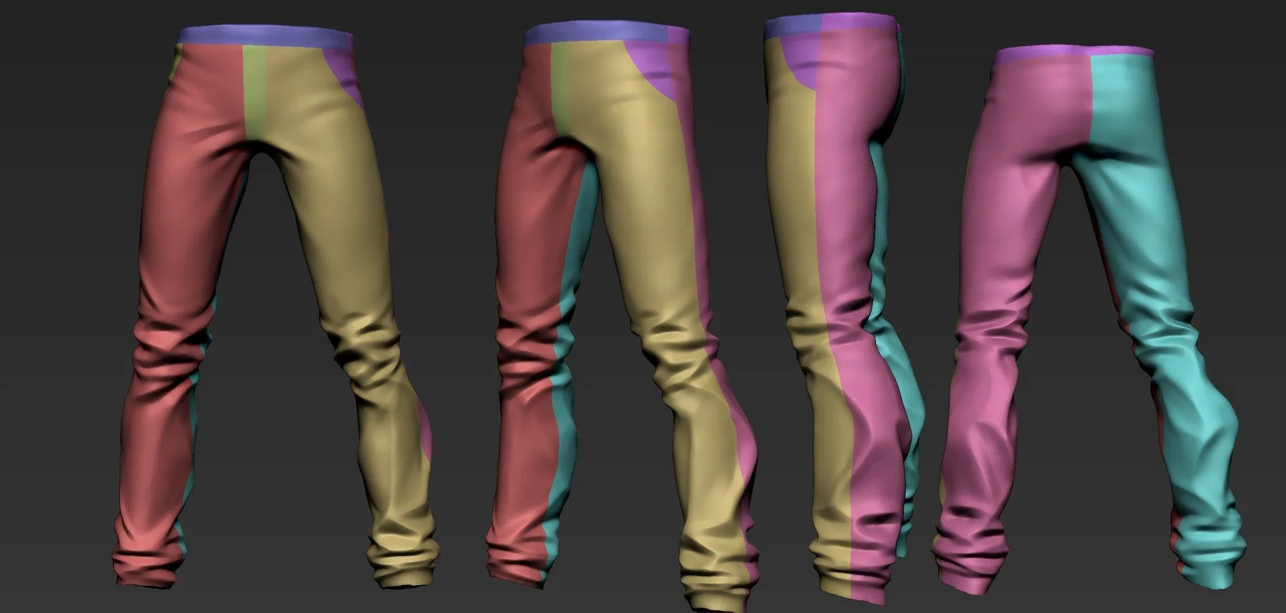 stylized Pant 2 basemesh