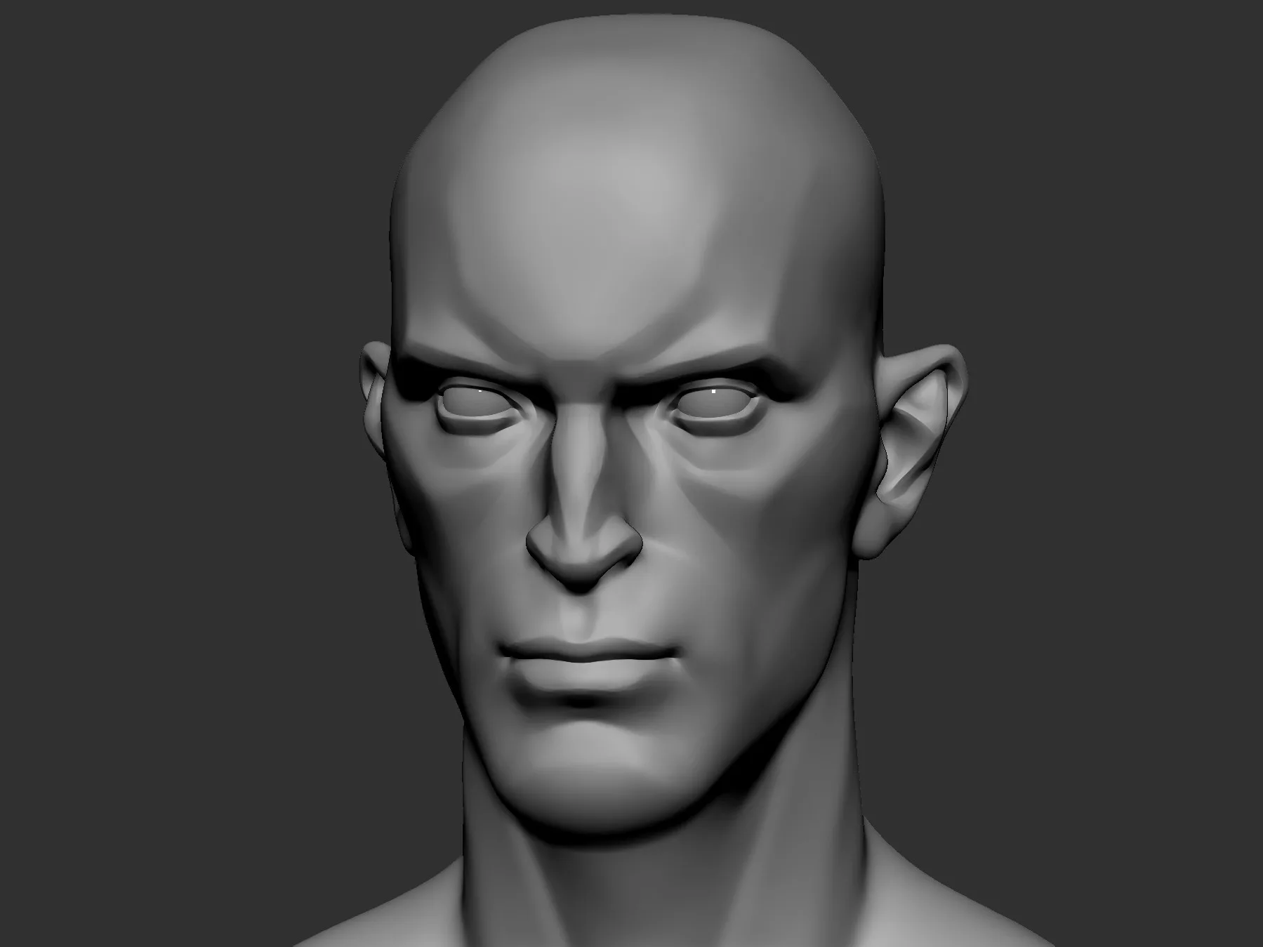 stylized Male head Basemesh2