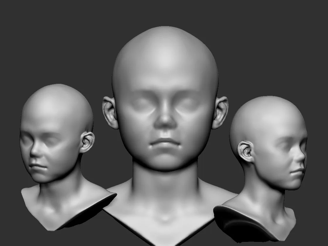 Kid Head basemesh