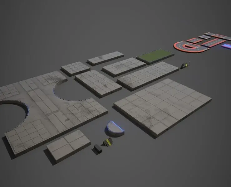 Sci Fi Modular Road Pack