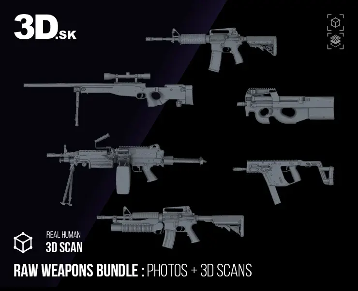 Raw Weapons Bundle: Photos + 3D Scan