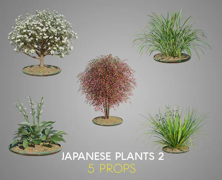 Japanese Plants 2 PACK