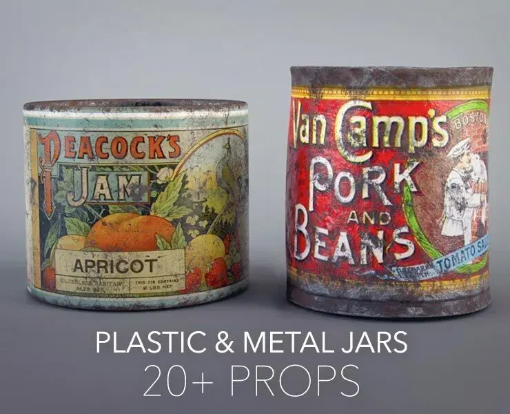 Plastic & Metal Jars 1 PACK