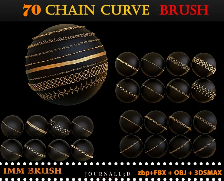70 Chain Curve Brushes