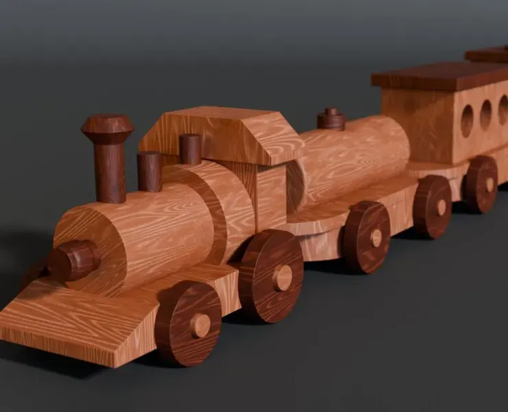 Wooden Christmas Train 🚂