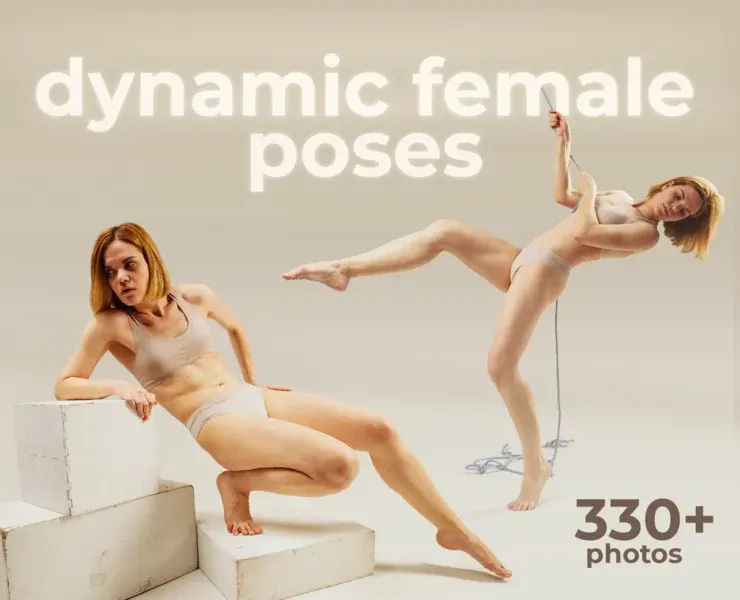 330+ Reference Photos - Dynamic Female Poses