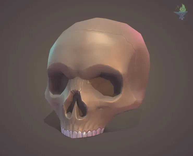 Low Poly Skull