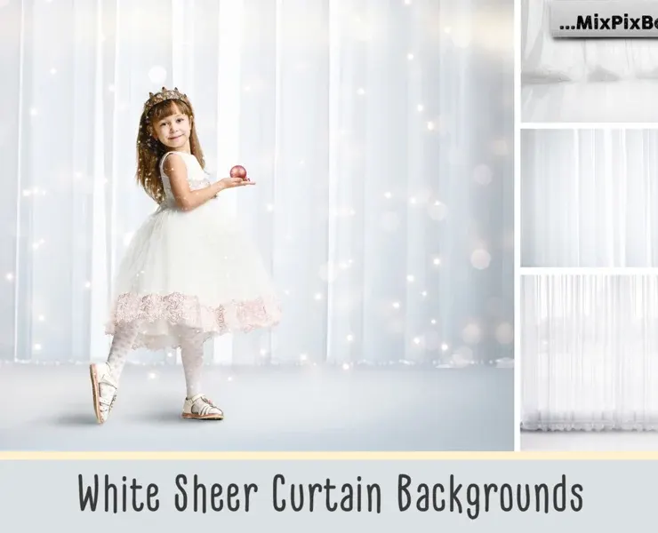White Sheer Curtain Backgrounds