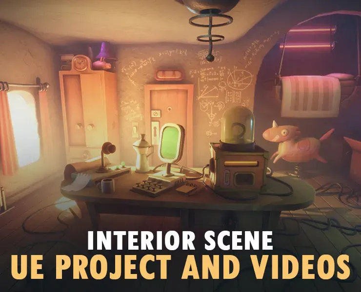 Unreal Engine Interior Scene Project - Plus Videos