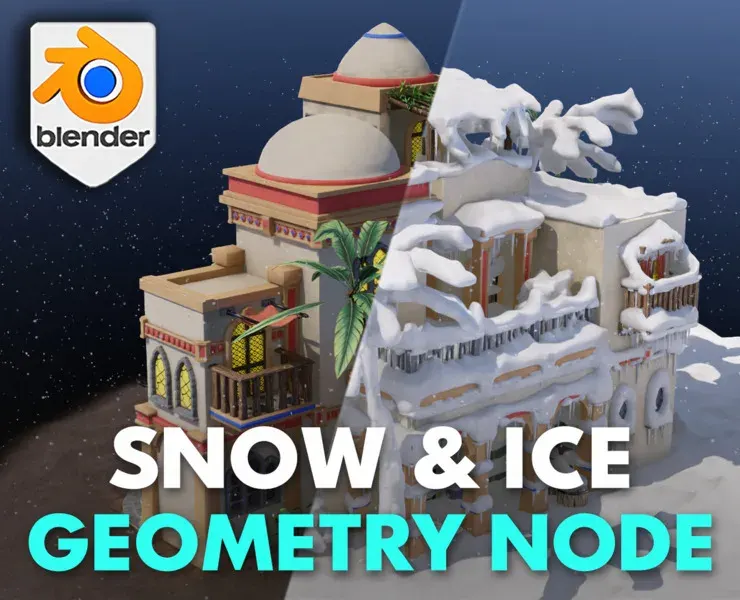 Blender 4 Snow & Ice Geometry Node