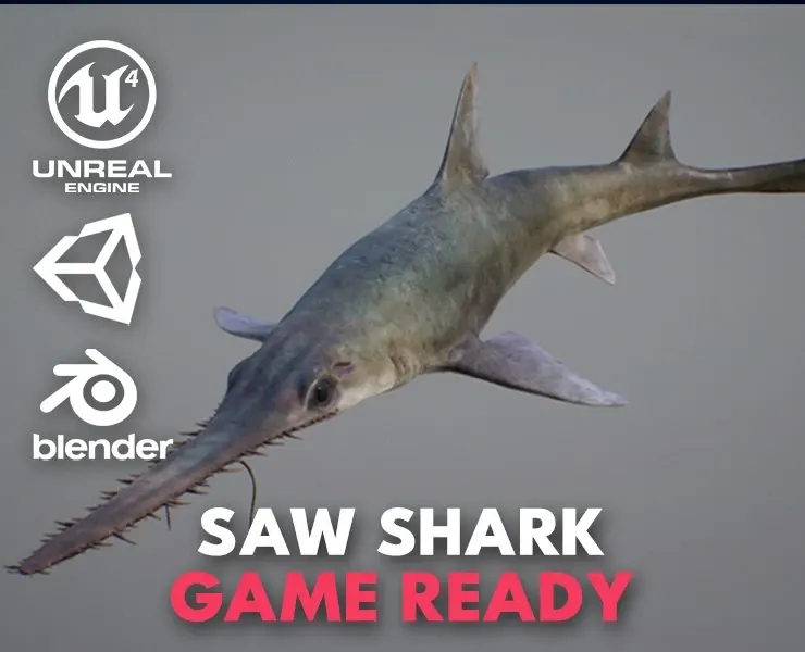 Saw Shark - Game Ready