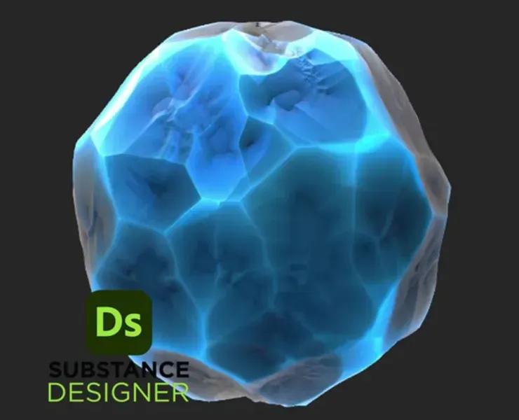 Stylized Crystal - Substance 3D Designer + Sbsar File