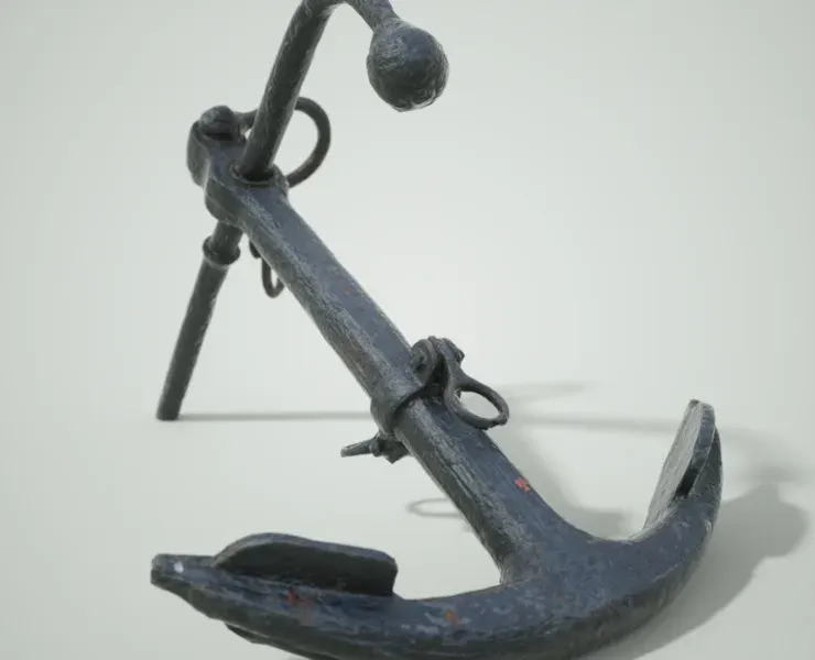 3D Scanned Small Boat Anchor